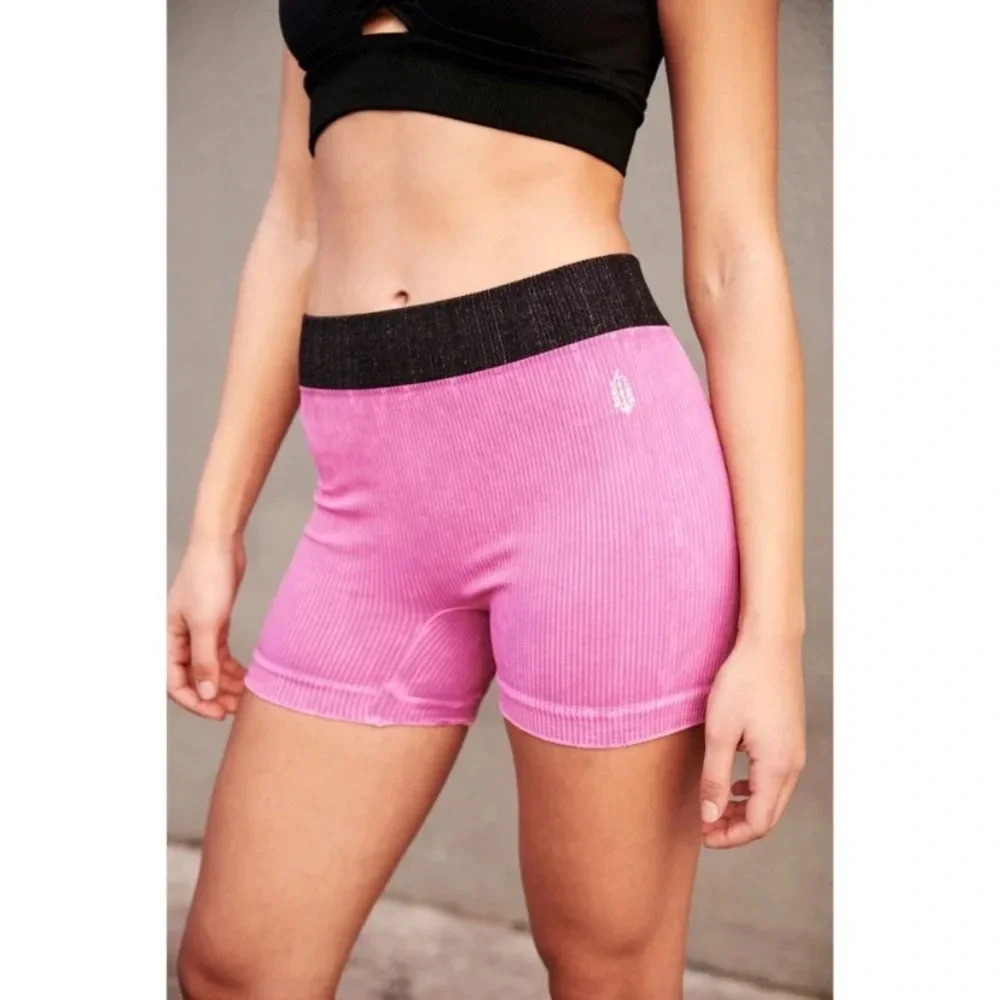 Free People Prajna ribbed shorts
